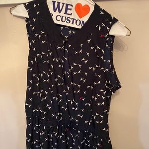 Mango Keyhole neck dress